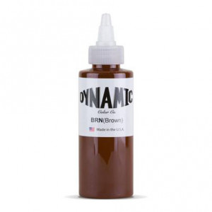Тату краска Dynamic Colors Brown - 120 мл коричневый
