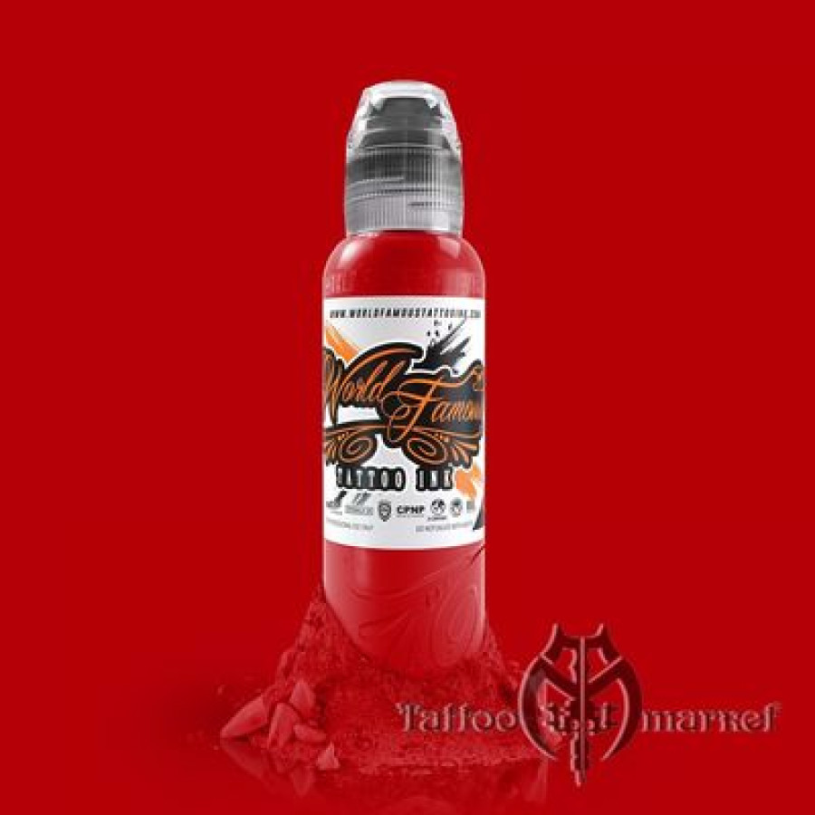 Краска World Famous Tattoo Ink Paul Rogers Red - Straight Red